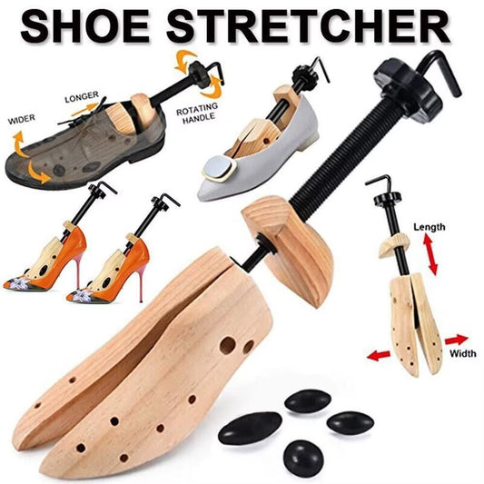 2-Way S/M/L Wood Shoe Expander for Man Women Shoe Accessories Adjustable Shoe Stretcher Shoes Tree Shaper Rack Pine
